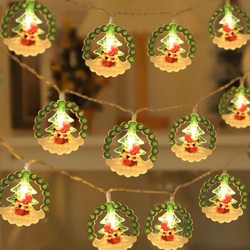lichterkette innen batterie, 3m 20 led Weihnachtsmann Weihnachtsdeko Lichtervorhang außen, Warmweiß weihnachtsbeleuchtung außen, LED lichterkette batterie für Party, Weihnachten, Balkon lichterkette innen batterie, 3m 20 led Weihnachtsmann Weihnachtsdeko Lichtervorhang außen, Warmweiß weihnachtsbeleuchtung außen, LED lichterkette batterie für Party, Weihnachten, Balkon von Eledreme