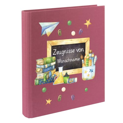 Personalisierte Zeugnismappe Ordner A4 für Zeugnisse – mit Wunschname & Schul-Motiv – Geschenk zur Einschulung, Schulabschluss oder erstem Zeugnis Personalisierte Zeugnismappe Ordner A4 für Zeugnisse – mit Wunschname & Schul-Motiv – Geschenk zur Einschulung, Schulabschluss oder erstem Zeugnis von Elefantasie