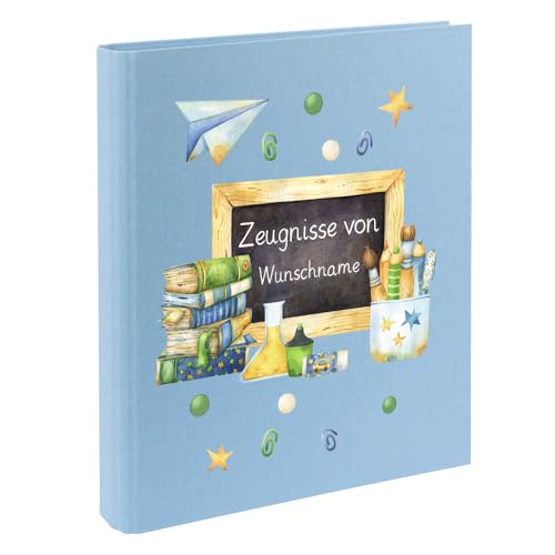 Personalisierte Zeugnismappe Ordner A4 für Zeugnisse – mit Wunschname & Schul-Motiv – Geschenk zur Einschulung, Schulabschluss oder erstem Zeugnis Personalisierte Zeugnismappe Ordner A4 für Zeugnisse – mit Wunschname & Schul-Motiv – Geschenk zur Einschulung, Schulabschluss oder erstem Zeugnis von Elefantasie