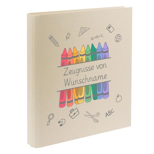 Personalisierte Zeugnismappe Ordner A4 für Zeugnisse – mit Wunschname & Schul-Motiv – Geschenk zur Einschulung, Schulabschluss oder erstem Zeugnis Personalisierte Zeugnismappe Ordner A4 für Zeugnisse – mit Wunschname & Schul-Motiv – Geschenk zur Einschulung, Schulabschluss oder erstem Zeugnis von Elefantasie