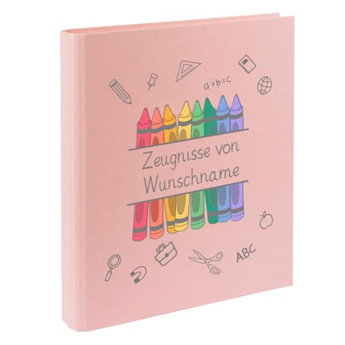 Personalisierte Zeugnismappe Ordner A4 für Zeugnisse – mit Wunschname & Schul-Motiv – Geschenk zur Einschulung, Schulabschluss oder erstem Zeugnis Personalisierte Zeugnismappe Ordner A4 für Zeugnisse – mit Wunschname & Schul-Motiv – Geschenk zur Einschulung, Schulabschluss oder erstem Zeugnis von Elefantasie