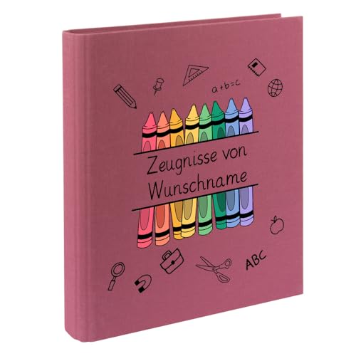 Personalisierte Zeugnismappe Ordner A4 für Zeugnisse – mit Wunschname & Schul-Motiv – Geschenk zur Einschulung, Schulabschluss oder erstem Zeugnis Personalisierte Zeugnismappe Ordner A4 für Zeugnisse – mit Wunschname & Schul-Motiv – Geschenk zur Einschulung, Schulabschluss oder erstem Zeugnis von Elefantasie