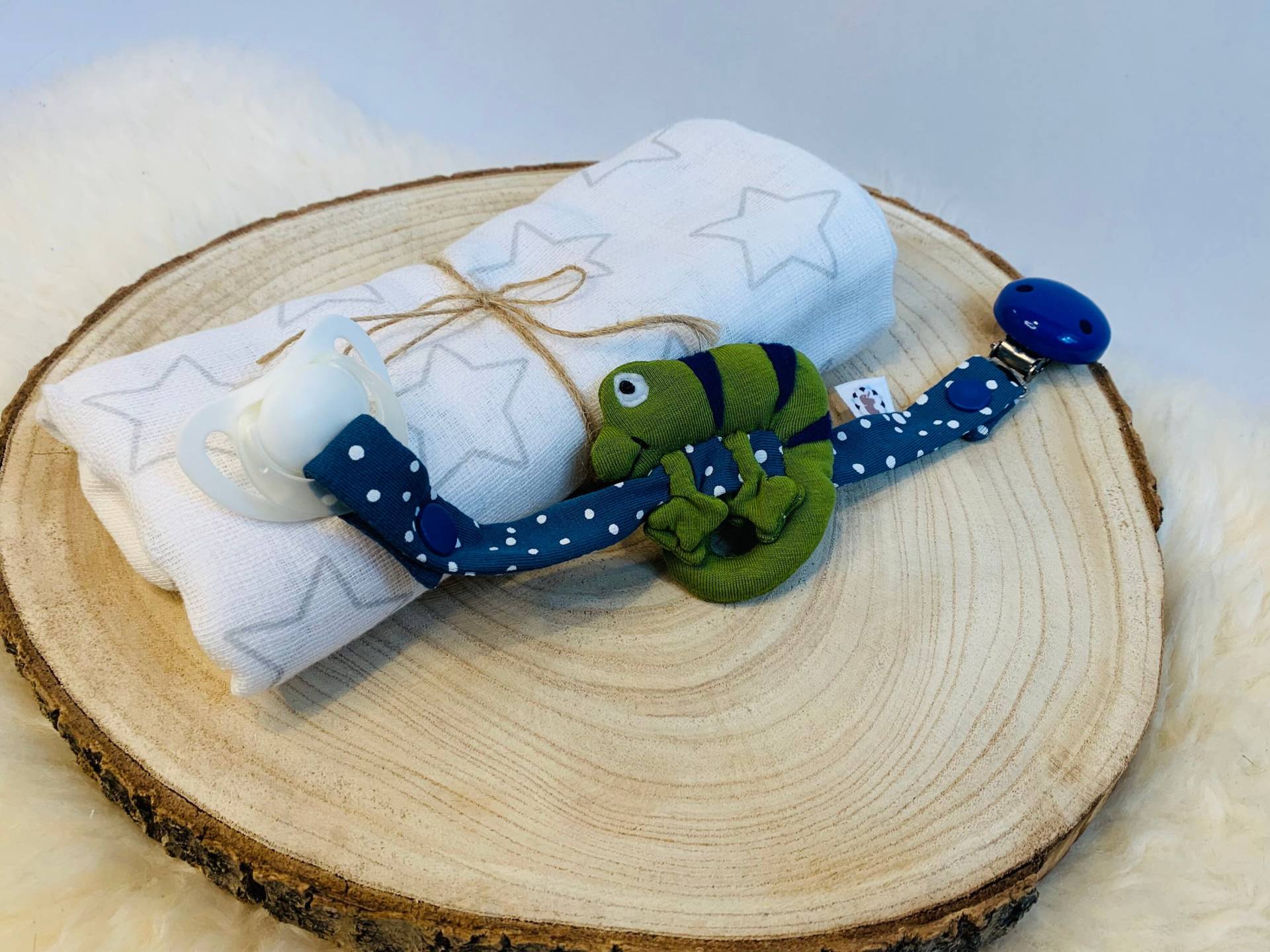 Schnullerkette Chamäleon Schnullerkette Chamäleon von Elefantastisch