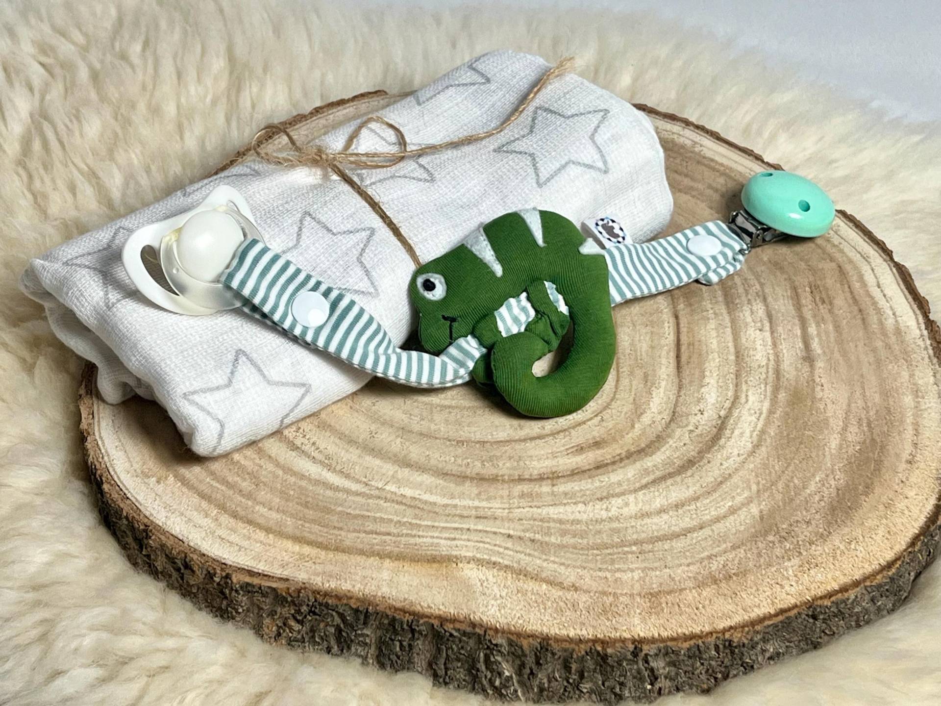 Schnullerkette Chamäleon Schnullerkette Chamäleon von Elefantastisch
