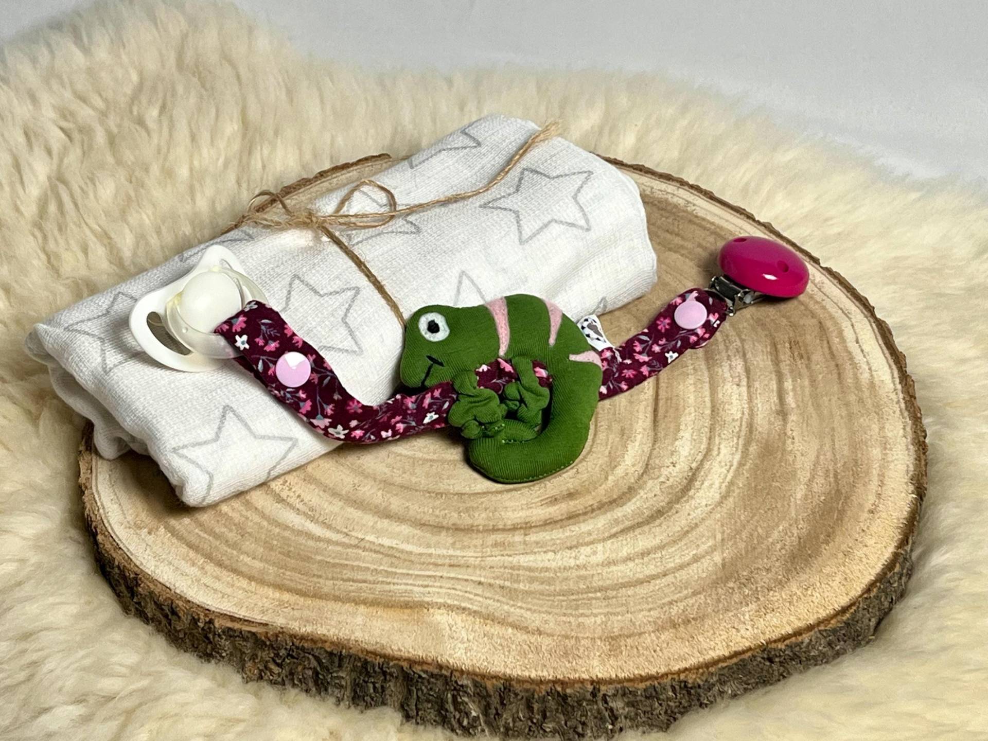 Schnullerkette Chamäleon Schnullerkette Chamäleon von Elefantastisch