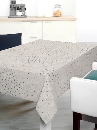 Elegant Event Essentials Bonita Linen PVC-Tischdecke, schimmernde Oberfläche, leicht abwischbar, zuschneidbar, Designer-Vliesrückseite, Rollenformat für Zuhause, Büro, Bankett, Empfang und von Elegant Event Essentials