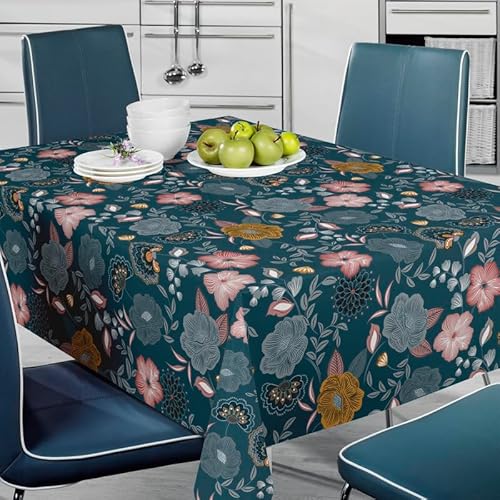 Elegant Event Essentials Bonita Luxus-Tischdecke aus PVC, schimmernde Oberfläche, leicht abwischbar, zuschneidbar, Designer-Vliesrückseite, Rollenformat für Zuhause, Büro, Bankett, Empfang und von Elegant Event Essentials