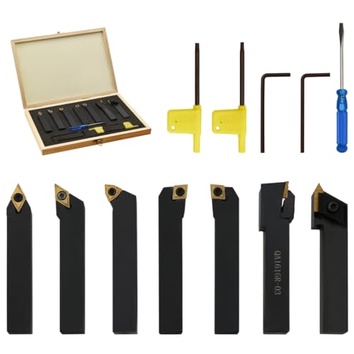 16x16 mm Drehmeißel-Set 12-tlg. für elektrische Handbohrmaschinen | Wendeplatten 100 mm | Langlebig & präzise für Metallbearbeitung 16x16 mm Drehmeißel-Set 12-tlg. für elektrische Handbohrmaschinen | Wendeplatten 100 mm | Langlebig & präzise für Metallbearbeitung von Eleganz
