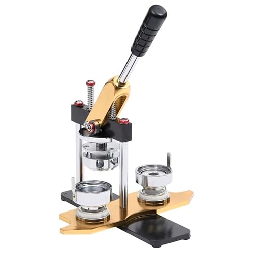 Buttonmaschine mit Kreisschneider 37 mm – Drehstanze für präzises Basteln & DIY Projekte | Ideal für Kunsthandwerk & Hobby | Robust & einfach zu bedienen von Eleganz