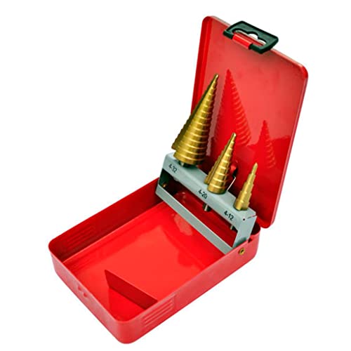 Stufenbohrer Set 3-32 mm für Elektrische Handbohrmaschinen | HSS Bohrer mit Titanbeschichtung für Holz, Metall & Kunststoff | Langlebig & Präzise für Profis & DIY Stufenbohrer Set 3-32 mm für Elektrische Handbohrmaschinen | HSS Bohrer mit Titanbeschichtung für Holz, Metall & Kunststoff | Langlebig & Präzise für Profis & DIY von Eleganz
