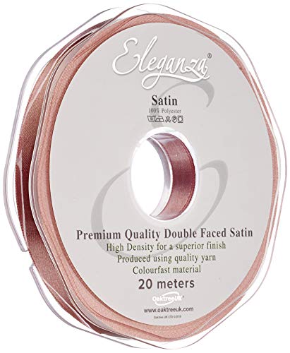 ELEGANZA 10mm x 20m Premium Qualität Schleifenband, Satin, Roségold, 11 x 11 x 2 cm ELEGANZA 10mm x 20m Premium Qualität Schleifenband, Satin, Roségold, 11 x 11 x 2 cm von Eleganza