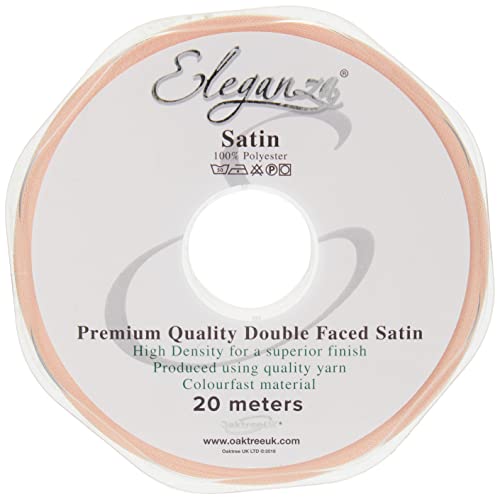 Eleganza 10 mm x 20 m Satinband doppelseitig, Champagne Gold Eleganza 10 mm x 20 m Satinband doppelseitig, Champagne Gold von Eleganza