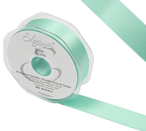 Eleganza Doppelseitiges Satin, 25 mm x 20 m, Mint Nr. 13 Eleganza Doppelseitiges Satin, 25 mm x 20 m, Mint Nr. 13 von Eleganza
