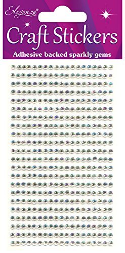 Eleganza Edelsteine, synthetisches Material, irisierend Nr. 42, 16,5 x 7,6 x 0,2 cm von Eleganza