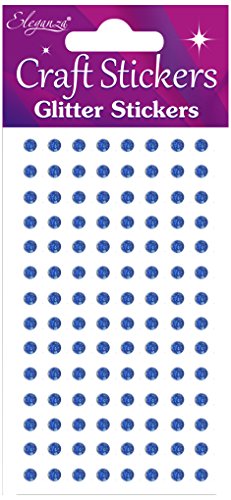 Eleganza Glitzer-Edelsteine, synthetisches Material, blau, 16,5 x 7,6 x 0,2 cm Eleganza Glitzer-Edelsteine, synthetisches Material, blau, 16,5 x 7,6 x 0,2 cm von Eleganza