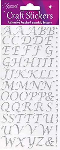 Eleganza Oaktree Crafts Stilisiertes Alphabet-Set, Silber Nr. 66 Alphabet-Set Silber von Eleganza