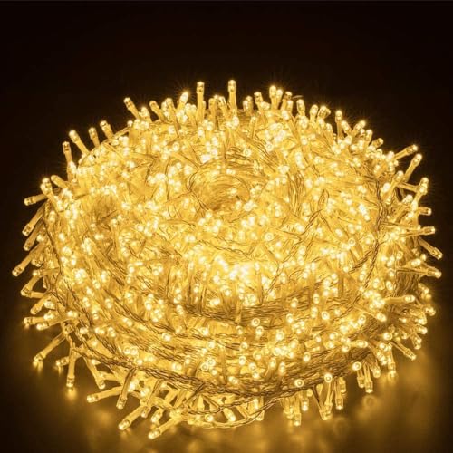 Elegear 1000 LEDs Lichterkette Außen 25M Weihnachtsbeleuchtung Strombetrieb Weihnachtsdeko 8 Modi Cluster Lichterkette Warmweiß für Innen Außen Neujahr Weihnachtsbaum Party Hotel Garten Hochzeit Elegear 1000 LEDs Lichterkette Außen 25M Weihnachtsbeleuchtung Strombetrieb Weihnachtsdeko 8 Modi Cluster Lichterkette Warmweiß für Innen Außen Neujahr Weihnachtsbaum Party Hotel Garten Hochzeit von Elegear