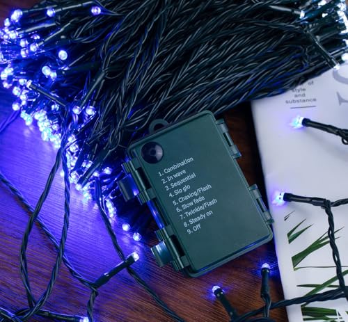 Elegear Lichterkette Außen 40M 300LEDs, Lichterkette Batterie mit Timer Speicherfunktion, Weihnachtsbeleuchtung Außen 8 Modi IP44 Lichterkette für außen und innen Weihnachtsdeko Garten Hochzeit Party Elegear Lichterkette Außen 40M 300LEDs, Lichterkette Batterie mit Timer Speicherfunktion, Weihnachtsbeleuchtung Außen 8 Modi IP44 Lichterkette für außen und innen Weihnachtsdeko Garten Hochzeit Party von Elegear