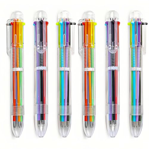 6 Pack 1mm 6-in-1 Kugelschreiber Multicolor Ballpoint Pen 6 Colors Retractable Stifte für Büro Schule Zubehör Studenten Kinder Geschenk, Kinder Party Favors Stift … 6 Pack 1mm 6-in-1 Kugelschreiber Multicolor Ballpoint Pen 6 Colors Retractable Stifte für Büro Schule Zubehör Studenten Kinder Geschenk, Kinder Party Favors Stift … von Elektheim