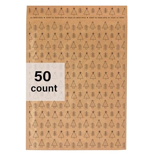 Elementree Gepolsterte Papier-Versandtaschen, saisonales Baum-Design, Größe 5, 50 Stück Elementree Gepolsterte Papier-Versandtaschen, saisonales Baum-Design, Größe 5, 50 Stück von Elementree