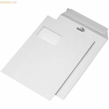 Elepa Versandtaschen Securitex C4 mit Fenster 130g/qm haftklebend weiß von Elepa