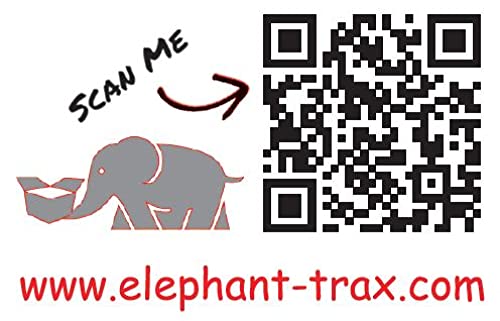 Elephant Trax Smart Storage QR-Etiketten zum Organisieren, Umzug, Lagerung und Lagerverfolgung (40 ultra-haltbare einzigartige Etiketten, 3 x 2) von Elephant Trax