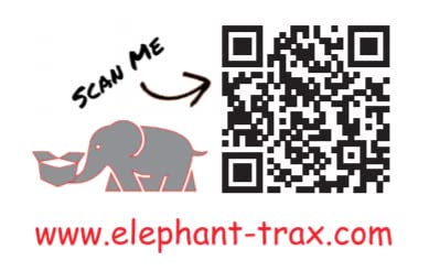 Elephant Trax Smart Storage QR-Etiketten zum Organisieren, Umzug, Lagerung und Lagerverfolgung (80) von Elephant Trax