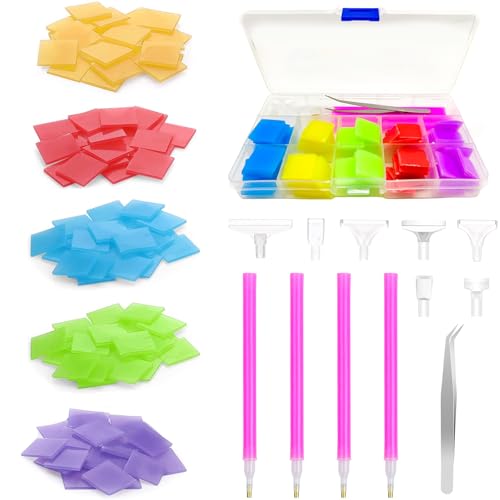 112 Stück Diamond Painting Zubehör, Diamond Art Painting Stift Zubehör Werkzeuge mit Diamond Painting Wachs und Ersatz Stiftköpfen, für Diy Diamantmalerei Stickerei Nagelwerkzeug Painting Craft 112 Stück Diamond Painting Zubehör, Diamond Art Painting Stift Zubehör Werkzeuge mit Diamond Painting Wachs und Ersatz Stiftköpfen, für Diy Diamantmalerei Stickerei Nagelwerkzeug Painting Craft von ElevaPulse