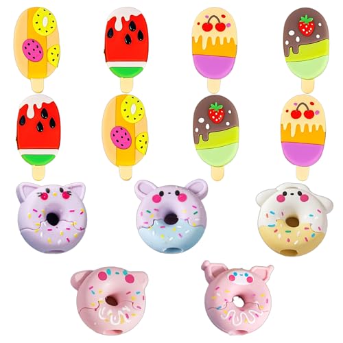 13 Stück Radiergummis Kinder - 5 Donut & 8 Speiseeis-Formen Lustige Legami Radiergummi Süße Radiergummis Kinder Mitgebsel Für Jungen Und Mädchen Schulbedarf Zum Schreiben Zeichnen - Radiergummi Kinder 13 Stück Radiergummis Kinder - 5 Donut & 8 Speiseeis-Formen Lustige Legami Radiergummi Süße Radiergummis Kinder Mitgebsel Für Jungen Und Mädchen Schulbedarf Zum Schreiben Zeichnen - Radiergummi Kinder von ElevaPulse