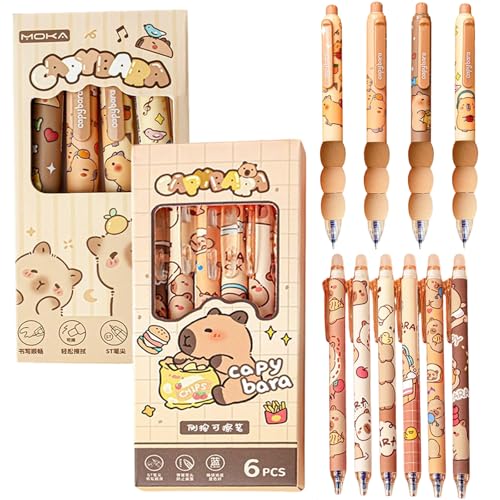 ElevaPulse Capybara Stifte Set, 10 Stück Radierbare Kugelschreiber, 0,5 mm Blaue Tinte, Einziehbare Stifte für Schule, Büro, Partygeschenke, Capybara Sachen, Stifte Astronaut, Stifte Schwein ElevaPulse Capybara Stifte Set, 10 Stück Radierbare Kugelschreiber, 0,5 mm Blaue Tinte, Einziehbare Stifte für Schule, Büro, Partygeschenke, Capybara Sachen, Stifte Astronaut, Stifte Schwein von ElevaPulse