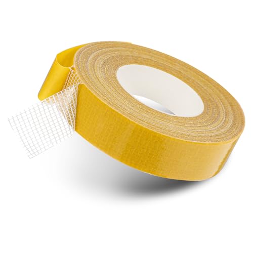 ElevateTech Doppelseitiges Gewebeband Strapazierfähiges Montageband für Kleidung Fiberglasnetz Transparentes Klebeband Stark haftendes Klebeband für Teppiche, 0,79 x 66 Fuß ElevateTech Doppelseitiges Gewebeband Strapazierfähiges Montageband für Kleidung Fiberglasnetz Transparentes Klebeband Stark haftendes Klebeband für Teppiche, 0,79 x 66 Fuß von ElevateTech