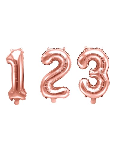 PartyDeco Folienballon roségold Zahl 8 PartyDeco Folienballon roségold Zahl 8 von Elfenstall