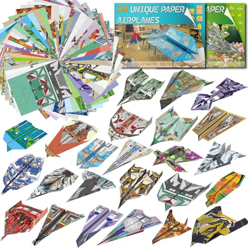 Elfew 48 Blätter Flugzeug Origami Papier für Kinder ab 8-12 Jahren, Faltpapier Flugzeug Beschäftigung, Origami Bastelset Kinder ab 6 Jahre, Papier zum Basteln Elfew 48 Blätter Flugzeug Origami Papier für Kinder ab 8-12 Jahren, Faltpapier Flugzeug Beschäftigung, Origami Bastelset Kinder ab 6 Jahre, Papier zum Basteln von Elfew