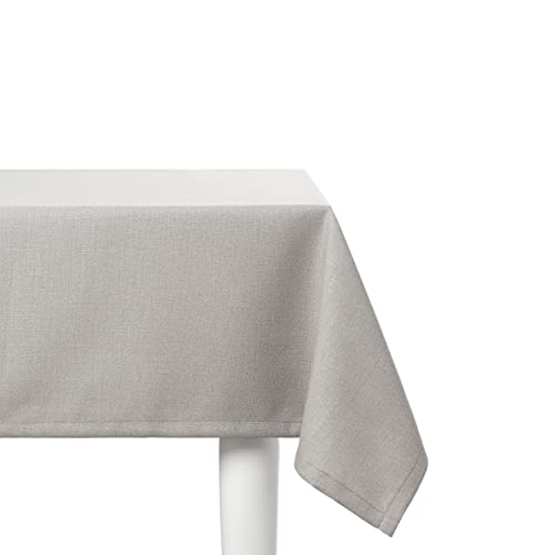 Elfida Deluxe Tischdecke abwaschbar - Schmutzabweisendes Tischtuch in Gastro-Qualität - Reißfeste und Formstabile Tischdecken aus hochwertigem Polyester - Premium Tischdecke (Grau, 110 x 110 cm) von Elfida