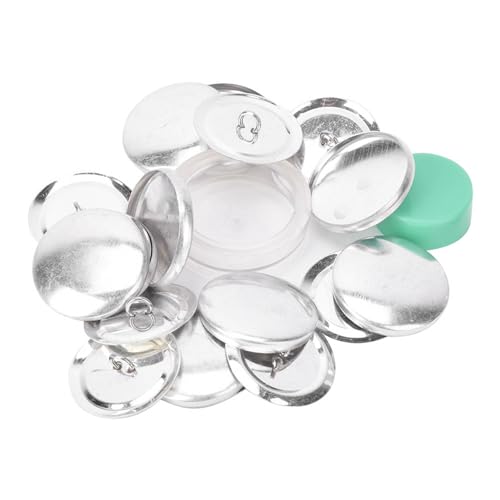 ElgnAura Cover Button Kit, DIY Button Craft Kit, Solid Fabric Covered Buttons for Crafts, Complete Set with Round Base and Assembly Tools (30MM) von ElgnAura