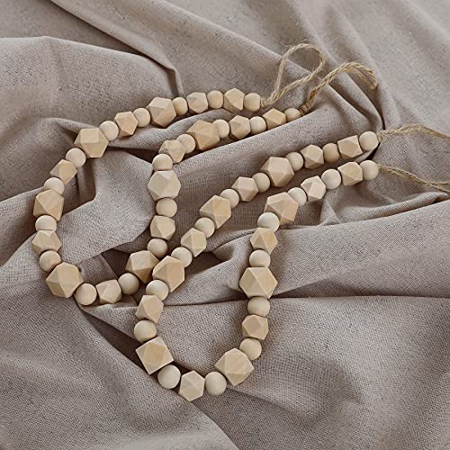 Vorhang Raffhalter für Vorhänge, Bauernhaus natürliches Holz2 Stück Vorhanghaltern Holzperlen Raffhalter für Gardinen Haus Dekoration silbernen Haken Seil Rückwärtige Halter Binder Gardinenhalter Vorhang Raffhalter für Vorhänge, Bauernhaus natürliches Holz2 Stück Vorhanghaltern Holzperlen Raffhalter für Gardinen Haus Dekoration silbernen Haken Seil Rückwärtige Halter Binder Gardinenhalter von Elifel