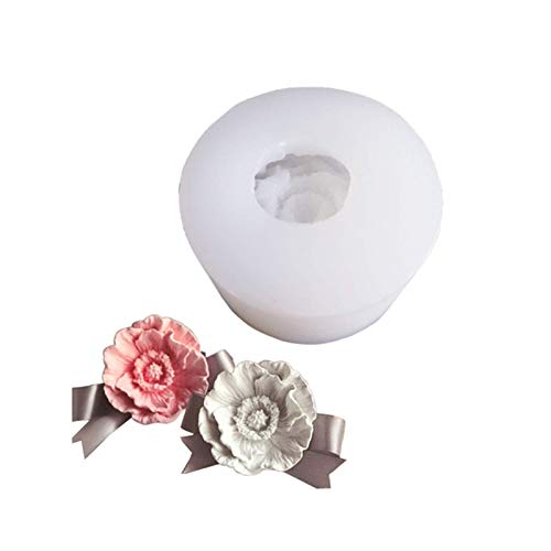 Blumensilikonform, 3D-Kerzenseifenform Kuchen Fondant Schokoladenform Epoxidgießharzform für handgefertigtes Geschenk (Mohn) von Elionless