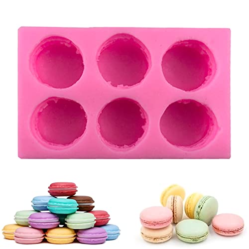 Makronen Silikonformen,3D Makronen Hamburger Silikonform Backform für Fondant, Kuchendekoration, Kerze, Schokolade, Seife, Badebombe von Elionless