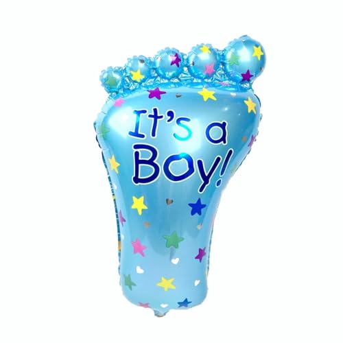 EliteKoopers 32 Zoll Baby Fuß Folienballon für Babyparty Geschlecht Enthüllung Party Dekoration (Blau - It's a Boy) von EliteKoopers