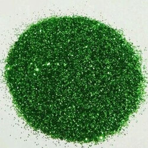 EliteKoopers Feiner Glitzer, 10 g, Glanzpulver für Kunst und Handwerk, Nagelkunst, Farbe, Wanddekoration, kosmatisch (Grün) von EliteKoopers