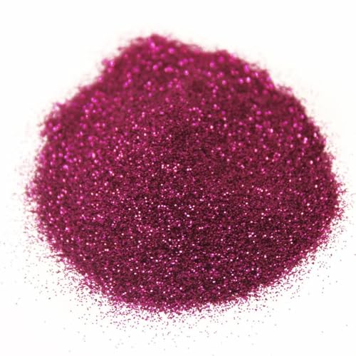 EliteKoopers Feiner Glitzer, 10 g, Glanzpulver für Kunst und Handwerk, Nagelkunst, Farbe, Wanddekoration, kosmatisch (Hot Pink) von EliteKoopers