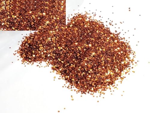 EliteKoopers Feiner Glitzer, 10 g, Glanzpulver für Kunst und Handwerk, Nagelkunst, Farbe, Wanddekoration, kosmatisch (Kupfer) von EliteKoopers