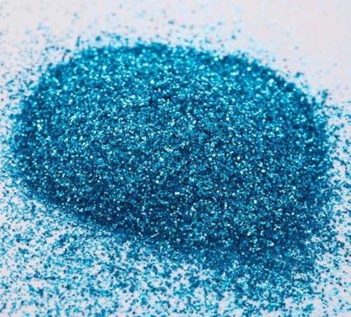 EliteKoopers Feiner Glitzer, 100 g, Glanzpulver für Kunst und Handwerk, Nagelkunst, Farbe, Wanddekoration, kosmatisch (Aqua Blue) von EliteKoopers