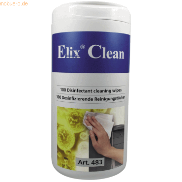 Elix Clean Desinfektionstuch 12x20cm VE=100 Stück von Elix Clean