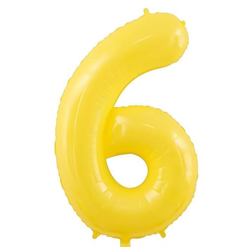 Elizakumi Gelb Nummer 6 Luftballon Zahl 6th Ballon Zahl Für Fraue Jungen Männer Mädchen, Geburtstag Helium FolienBallon Zahlenballon 6 Gelb / 40 Zoll Elizakumi Gelb Nummer 6 Luftballon Zahl 6th Ballon Zahl Für Fraue Jungen Männer Mädchen, Geburtstag Helium FolienBallon Zahlenballon 6 Gelb / 40 Zoll von Elizakumi