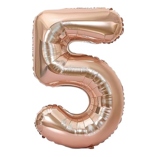 Elizakumi Rosegold Nummer 5 Luftballon Zahl 5th Ballon Zahl Für Fraue Jungen Männer Mädchen, Geburtstag Helium FolienBallon Zahlenballon 5 Rosegold / 40 Zoll Elizakumi Rosegold Nummer 5 Luftballon Zahl 5th Ballon Zahl Für Fraue Jungen Männer Mädchen, Geburtstag Helium FolienBallon Zahlenballon 5 Rosegold / 40 Zoll von Elizakumi