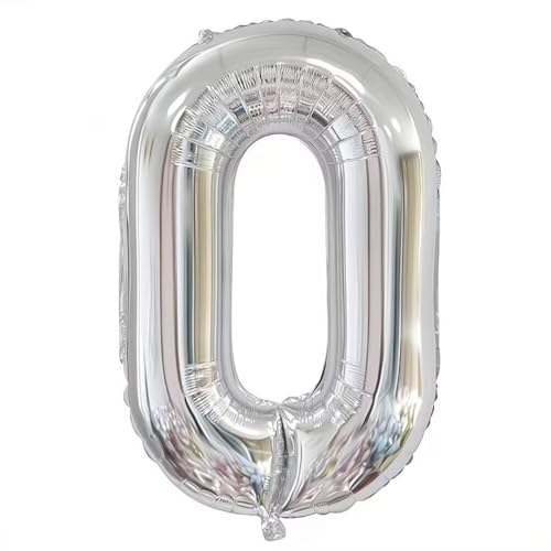 Elizakumi Silber Nummer 0 Luftballon Zahl 0th Ballon Zahl Für Fraue Jungen Männer Mädchen, Geburtstag Helium FolienBallon Zahlenballon 0 Silber / 40 Zoll Elizakumi Silber Nummer 0 Luftballon Zahl 0th Ballon Zahl Für Fraue Jungen Männer Mädchen, Geburtstag Helium FolienBallon Zahlenballon 0 Silber / 40 Zoll von Elizakumi