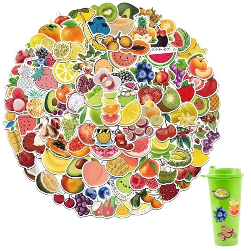 100 Cartoon Obst Aufkleber, Süße Obst Aufkleber Wasserfest Sticker Set Laptop Gepäck Auto Motorrad Fahrrad Skateboard Sticker Set für Jugendliche Kinder Erwachsene 100 Cartoon Obst Aufkleber, Süße Obst Aufkleber Wasserfest Sticker Set Laptop Gepäck Auto Motorrad Fahrrad Skateboard Sticker Set für Jugendliche Kinder Erwachsene von Elkuaie