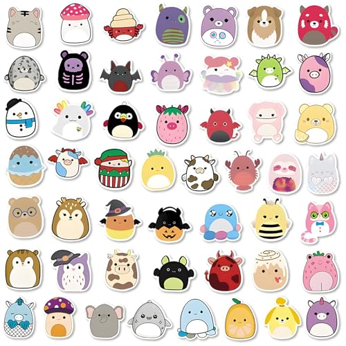 100 Stück Tieraufkleber, lustige Cartoon-Aufkleber-Set, wasserfeste Aufkleber, niedliche Aufkleber für Kinder, können für Notizbuch-Dekoration, Wasserbecher, wasserfeste Kindergarten-Kinderaufkleber von Elkuaie