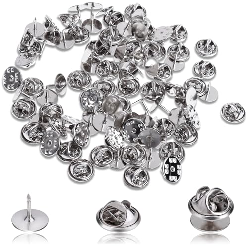 50 Sets Schmetterlings Hutnadeln, Silbernadeln, Anstecknadeln, geeignet zum Selbermachen, Krawatten, Jacken, Hüte, Taschen, Broschen, Krawatten von Elkuaie